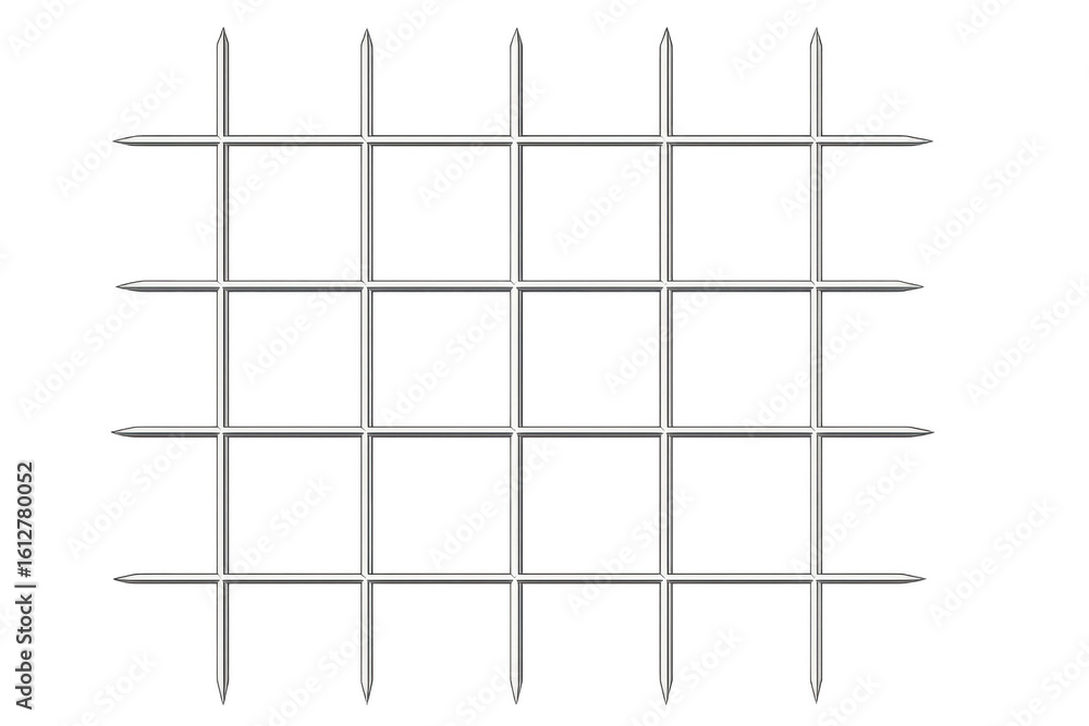Poster transparent gridline pattern creating geometric square design, serving modern graphic layout needs