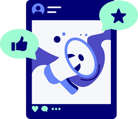 Flat Digital Marketing Element