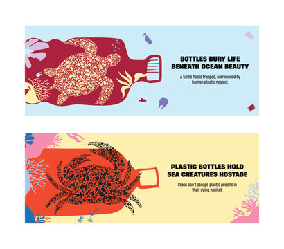 Plastic Bottles Bury Ocean Life &ndash; Trapped Sea Creatures Show the Price of Our Waste