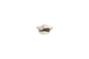 Elegant silver crown with gemstone isolated on transparent background
