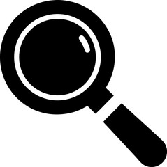 Magnifying Glass Silhouette Icon
