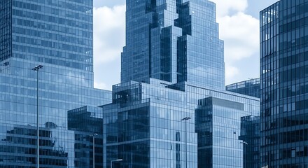 Fototapeta premium modern skyscraper in city 