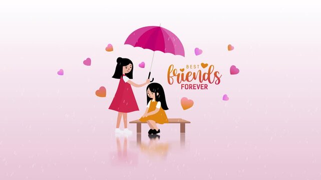 Friendship Day Background-Best Friends Forever V4.