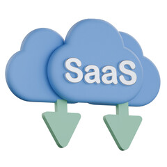 Saas Stack Integration 3D Icon Colorful Style