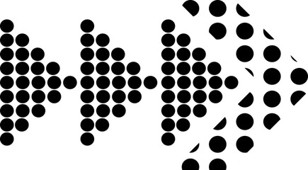 Dotted Halftone Arrows