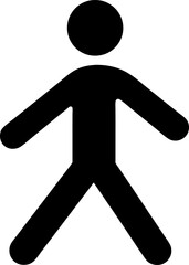 Dynamic Stick Figure Silhouette
