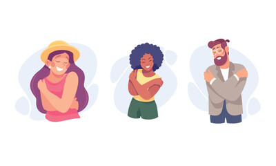 A variety of diverse characters showcasing positivity, confidence, and vibrant energy