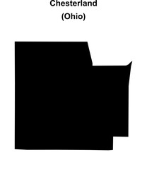 Chesterland (Ohio) blank outline map