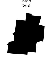 Cheviot (Ohio) blank outline map