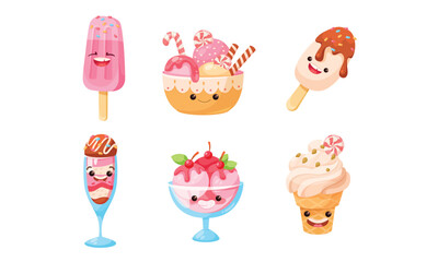 A Vibrant Collection of Colorful Ice Cream and Delicious Desserts for Everyone to Enjoy