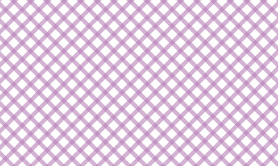 Cute purple gingham check fabric texture background. Plaid fabric seamless pattern background.