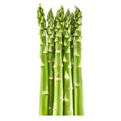 Fototapeta premium Fresh Green Asparagus Spears Isolated on White Background