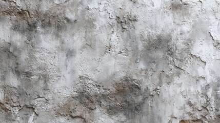 Obraz premium Aged grey concrete wall with a distressed and weathered grunge texture. Abstract background of a rough, old surface.