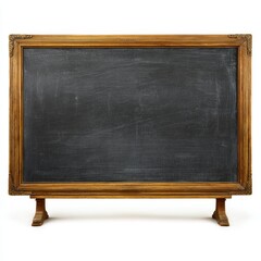Obraz premium A rustic chalkboard with a wooden frame, perfect for displaying information and ideas. It's a symbol of education and creativity