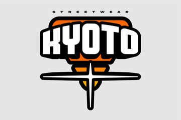 badge sticker retro style streetwear apparel fashion vector for printing	
