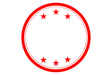 丸いスタンプのイメージ、空白
