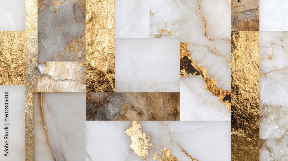 Poster luxurious marble patterns with golden accents combine to form a stunning backdrop. this design can e