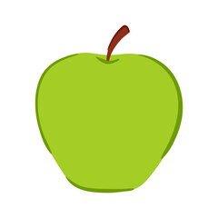 Apple in hand drawn style. Vector illustration isolated on white background
