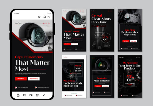 Modern Photography And Camera Social Media Story Template