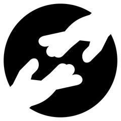 Reach Out glyph icon