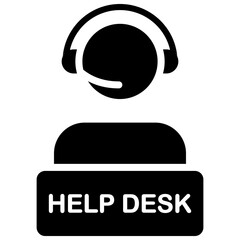 Help Desk glyph icon