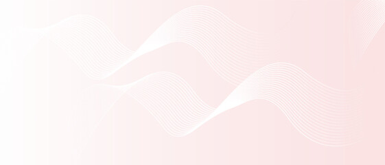 Minimal Soft Pink Abstract Background with Wavy White Lines Elegant Pastel Flow Design for Feminine, Modern, and Clean Layouts
