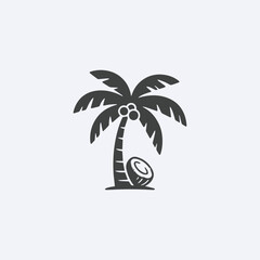 Fototapeta premium Palm logo vector icon illustration