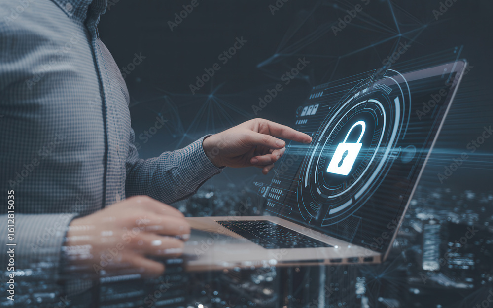 Poster secure your data with modern cybersecurity solutions for business success today