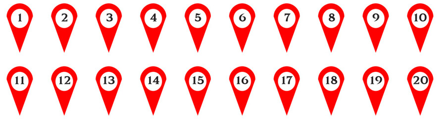Location pin icons.