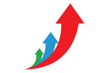 growth arrows. growing up.