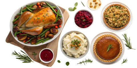 Delicious roasted chicken dinner with all the traditional sides, perfect for holiday feasts and celebrations