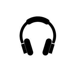 Minimalist headphones icon for music and audio.