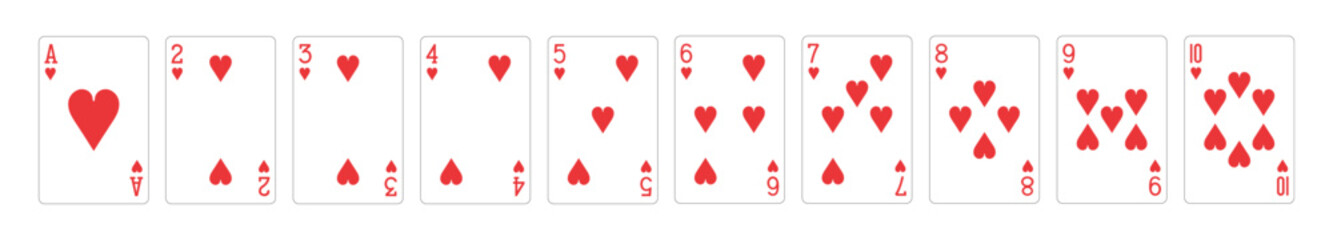 Poker playing card set 