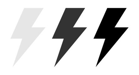 Lightning, electric power vector logo design element.