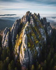 Rocky mountain Photo from above