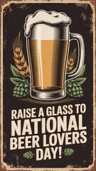 Celebrate National Beer Lovers Day with a vintage toast to friendship and flavor in every sip of craft brews. National Beer Lovers Day