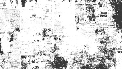 Worn paper texture with dust overlay and old newspaper effect. Old grunge texture with newspaper style and dusty screen overlay. 