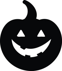 Spooky Jack O Lantern Silhouette Classic Halloween Pumpkin Decoration For Festive Celebrations