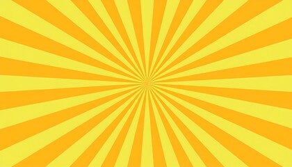 Radiant yellow sunburst background