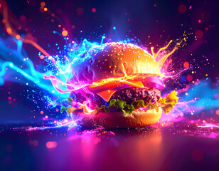 Flashy burger