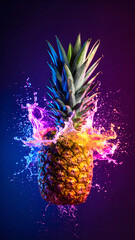 Vivid pineapple fruit