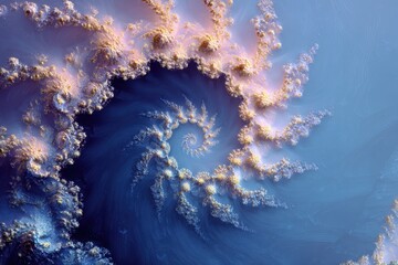 Explore a stunning fractal background showcasing intricate swirling patterns with a beautiful gradient of colors and textures