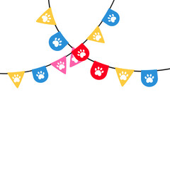 Cat Day Penant Flag
