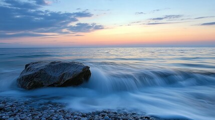 Obraz premium Serene Sunset Seascape