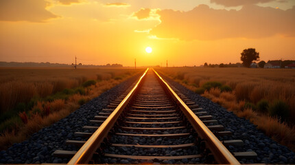 Train Tracks to the Horizon