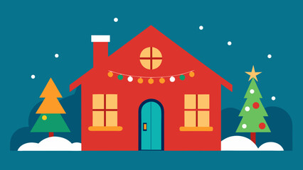 Fototapeta premium peaceful home holiday decorations calm warm ambiance