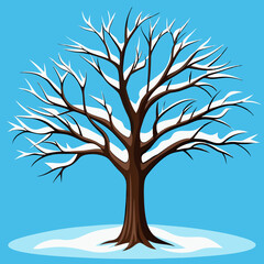 winter tree with snow