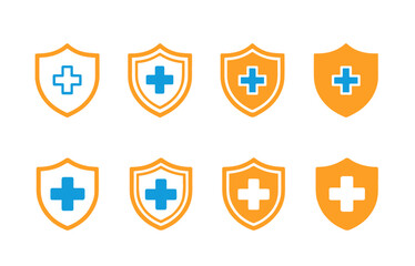 Flat Plus Icon &ndash; Add Button UI Symbol Vector Design
