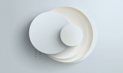 Abstract layered circles in light gray (1)