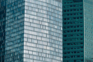 blue wall business buildings architectural background